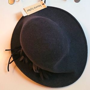 NWT 100% wool hat charcoal gray